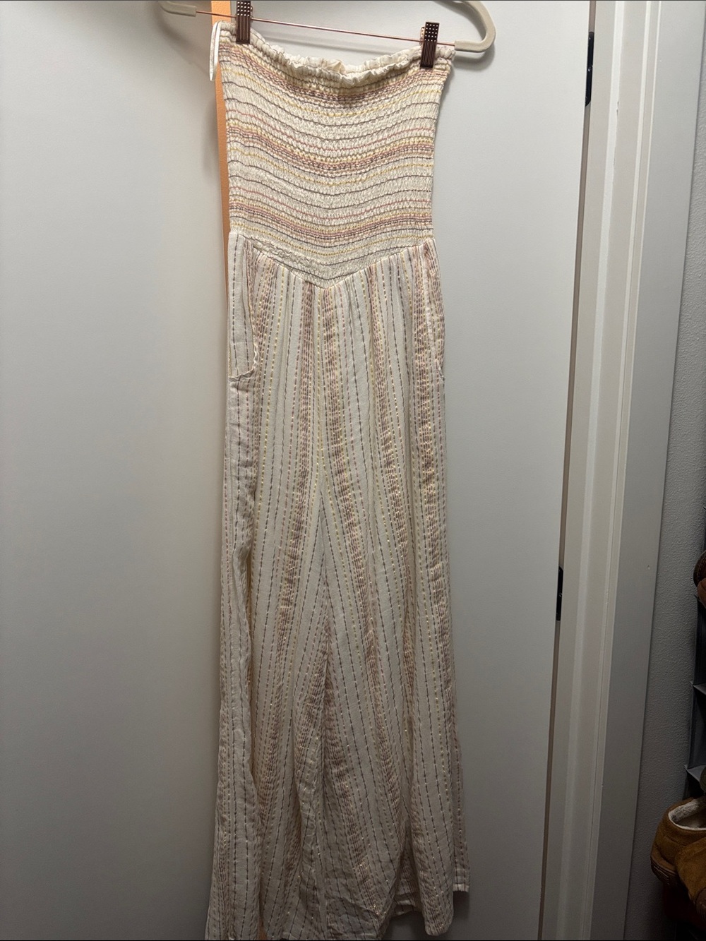 Altar’s State Striped Sleeveless Jumpsuit